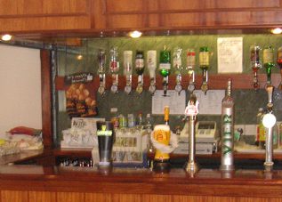 The bar in the John Wallace room