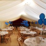 Using Marque at Blakeney Regatta Dinner Regatta dinner at Blakeney Village Hall